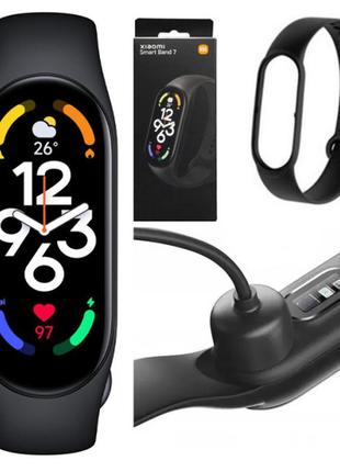 Фитнес браслет fitpro smart band m7 (смарт часы, пульсоксиметр, пульс). mv-405 цвет: черный6 фото