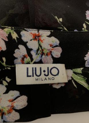 Сукня liu jo milano чорного кольору у квітковий принт розмір s6 фото