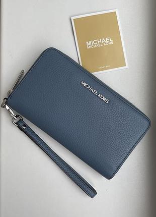 Гаманець flat md denim michael kors