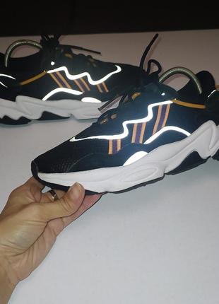 Кроссовки adidas ozweego black/orange