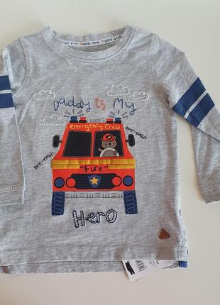 Реглан довгим рукавом для хлопчиків mothercare