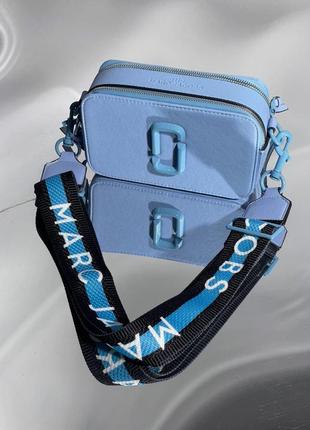 Стильна жіноча сумка marc jacobs the snapshot blue 21 х 12.5 х 7 см