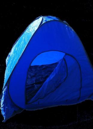 Палатка (намет) туристична   автоматична 2-х місна синя  - : 200х200х150 см1 фото