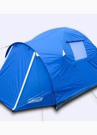 Палатка (намет) туристична  3-х місна coleman 1504 - розміри: (70+60+200) х 210 х 150 см1 фото