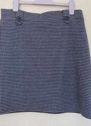 Трикотажная юбка в клетку
