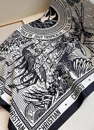 Жіночий атласний шовковий шарф