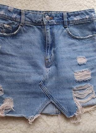 Коротка джинсова спідниця zara