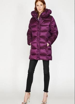 Куртка пальто koton s-m 38 пурпурная2 фото