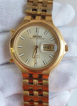 Чоловічий годинник часы seiko sq50 auto calendar alarm chronograph 37.5mm