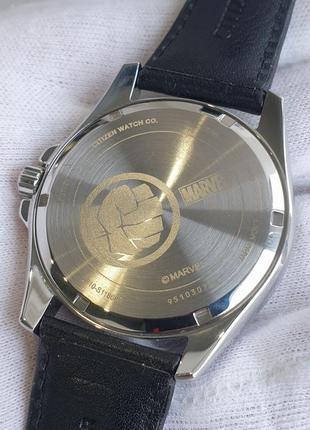 Чоловічий годинник часы citizen eco-drive aw1431-24w marvel hulk 43mm новий9 фото