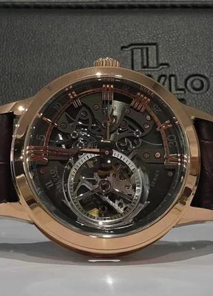 Чоловічий годинник часы oblvlo 45.5mm sapphire skeleton
