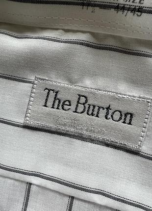 Мужская классическая английская рубашка в полоску the burton6 фото
