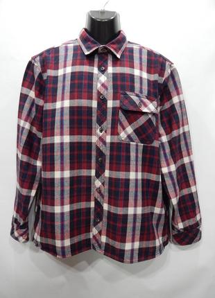 Мужская теплая рубашка с длинным рукавом m&s р.50-52 037rtx (только в указанном размере, 1 шт)