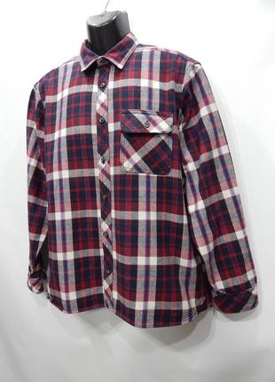 Мужская теплая рубашка с длинным рукавом m&s р.50-52 037rtx (только в указанном размере, 1 шт)4 фото