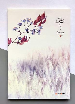 Тетрадь а5 в линию life is a flower №11 фото