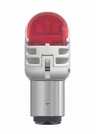 Комплект светодиодных ламп philips 11499ru60x2 p21/5w led ultinon pro6000 si 12v bay15d red3 фото