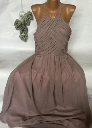 Нежной шикарное платье в пол2 фото