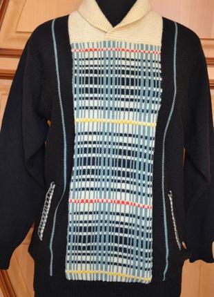 Винтажный шерстяной свитер5 фото