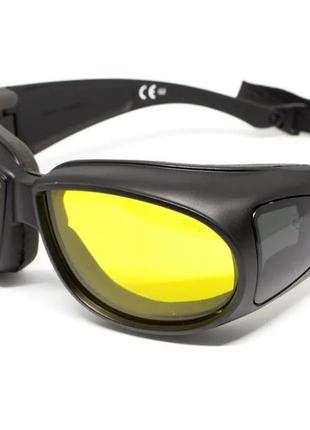 Очки global vision outfitter photochromic (yellow) anti-fog, фотохромные желтые