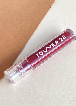 Блеск для губ tower 28 shineon milky lip jelly оттенок sesame