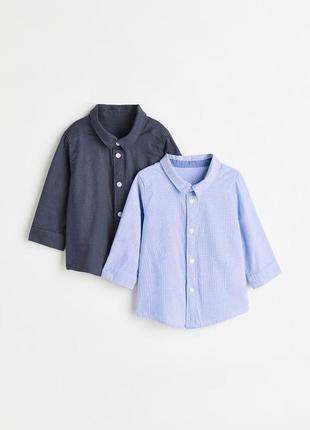 Сорочка 86,98,104см рубашка  для хлопчика оригінал h&m поштучно