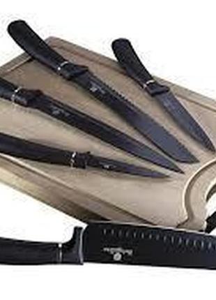 Набір ножів із дошкою berlinger haus black royal collection bh-2549 6 предметів