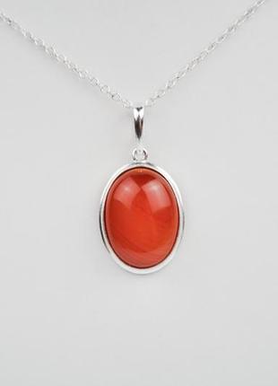 Серебряный кулон агат арт. 77926
