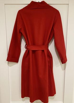 Червоне пальто made in italy, розмір s2 фото