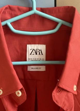 Сорочка бавовняна зара zara relaxed fit7 фото