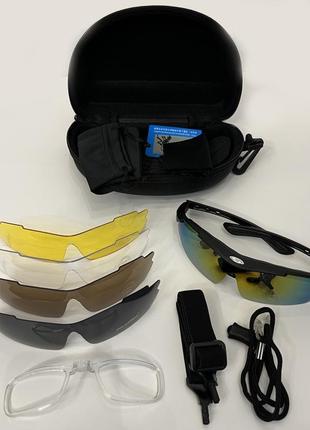 Тактические очки со сменными линзами 6в1 солнцезащитные  очки зсу очки баллистические для стрельбы2 фото