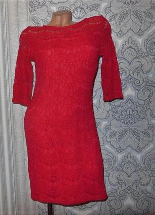 Праздничное платье кружевное фирменое бордо1 фото