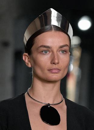 Вінок гало, корона срібна, обруч гало headpeac, ободок металік срібний, корона, діадема, тіара .