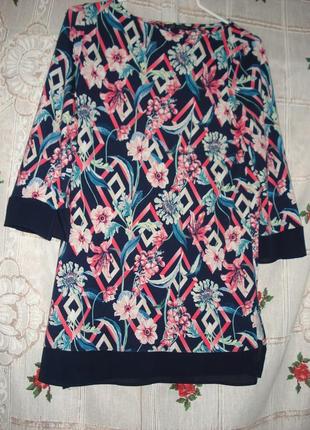 Супер туніка яскрава"m&s"р. 12,95%віскоза,5%еластан.