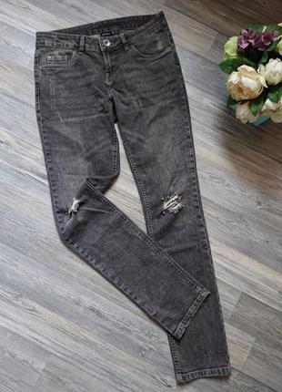 Жеские джинсы с дырками на коленях размер 44/46 брюки штаны1 фото