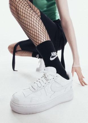 Кроссовки nike air force 1 low sp billie eilish triple white dz3674-100 оригинал