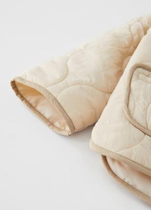 Куртка детская zara 92 см молочная осенняя для девочек стильная бежевая8 фото