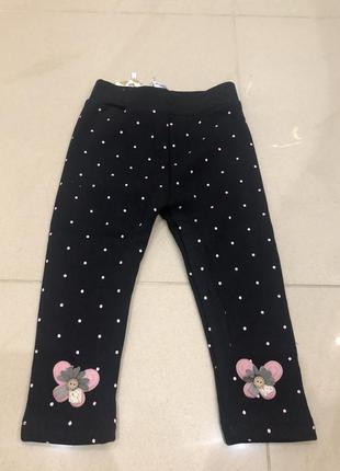 Теплі лосіни на хутрі для дівчинки модна і тепла моделька в прекрасному дизайні