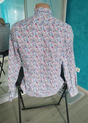 Рубашка zara хлопок slim