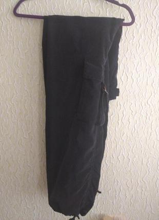 Черные вельветовые штаны карго на худеньких,vinci4 фото