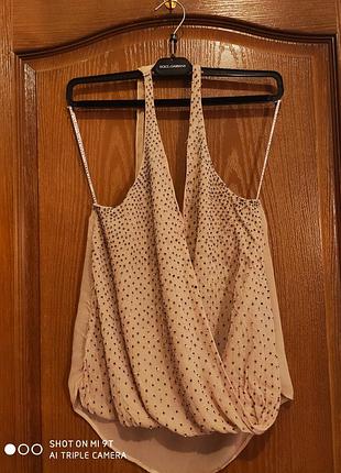 Золотистый топ zara woman р.s (26 евро)