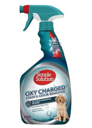 Засіб кисневий simple solution oxy charged™ stain&odor remover д/видален запахів/плям від дом тварин 945мл (ss14715)