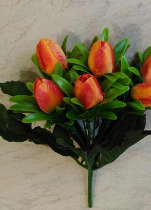 Букет тюльпанов 7 голов оранжевый