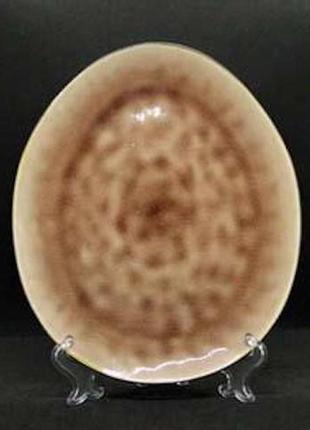 Тарелка овальная olens розовая устрица 7953-1-2 28,5х23,5 см