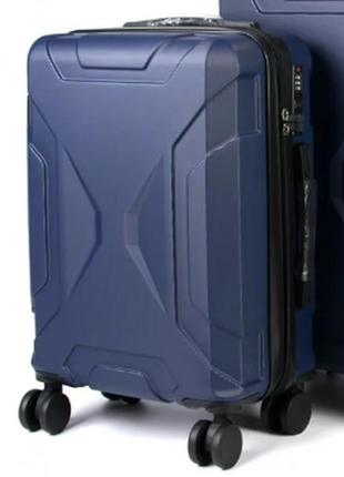 Маленький дорожный пластиковый чемодан american international 075 - 3/20 blue ручная кладь