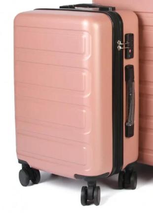 Большой дорожный пластиковый чемодан american international 0092-3/28 pink