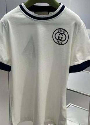 Футболка в стиле gucci Jockey белая