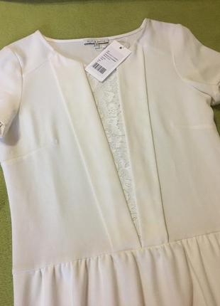 Шикарное белоснежное фирменное платье mint&berry