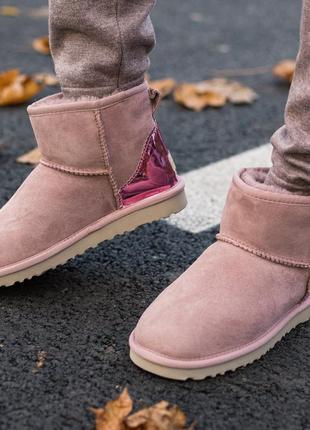 😍ugg classic mini 2 boot😍 женские зимние уги/угги, кожаные сапоги зима, жіночі угі4 фото