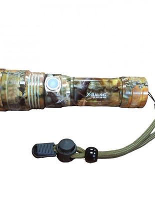 Ручной аккумуляторный фонарь bailong bl-p512m-p50 камуфляж