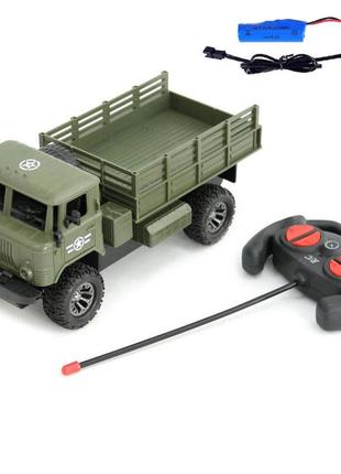 Игрушка военный грузовик газ-66 на пульте управления на аккумуляторе4 фото